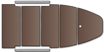 Kolibri Profi Motor Boat 300 - Plywood floorboard with stringers